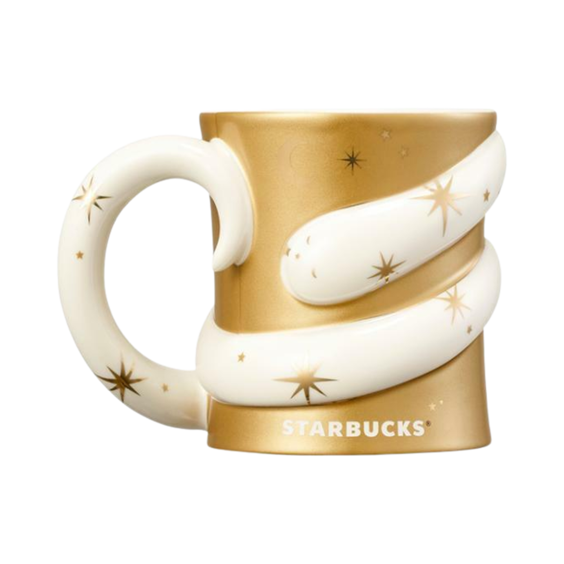 스타벅스 드리밍 스네이크 골드 머그 355ml(Starbucks Dreaming Snake Gold Mug 355ml) - 1