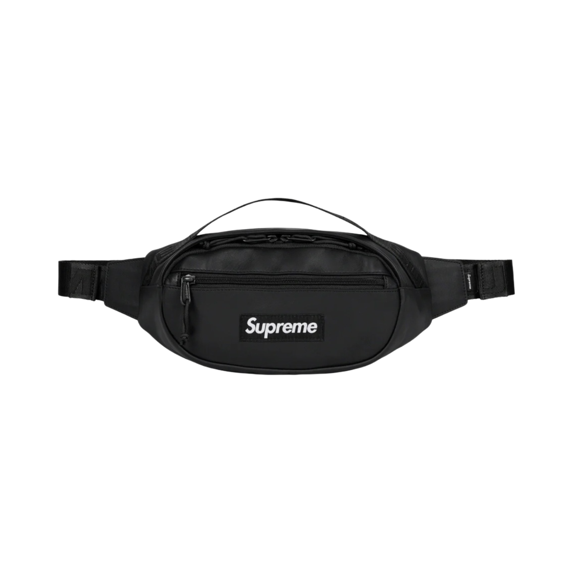 슈프림 레더 웨이스트백 블랙 - 23FW(Supreme Leather Waist Bag Black - 23FW)