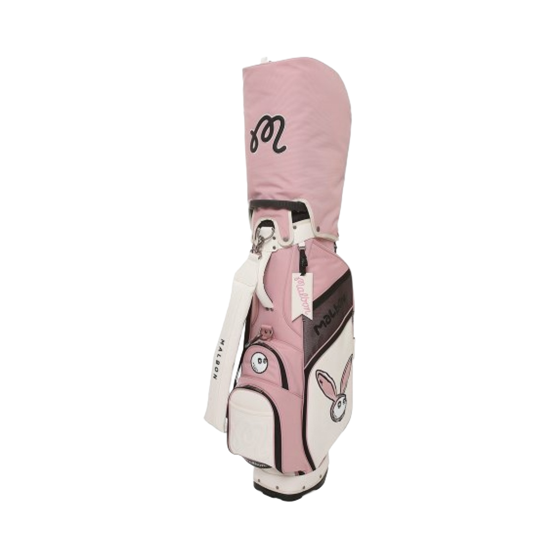 말본 골프 래빗 스탠드백 핑크(Malbon Golf Rabbit Stand Bag Pink) - 1