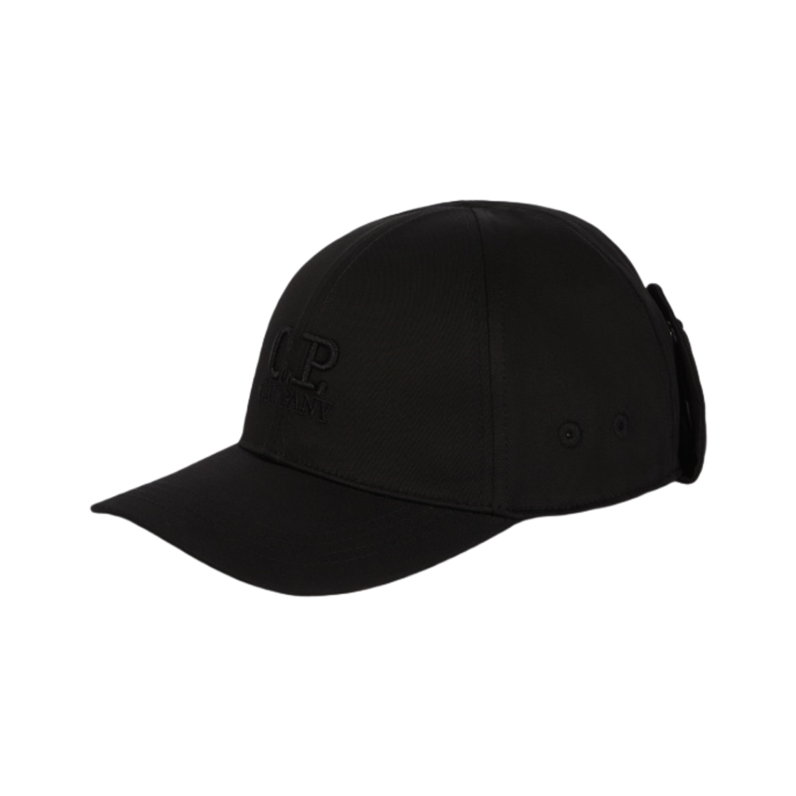 (키즈) C.P. 컴퍼니 개버딘 고글 캡 블랙 - 23SS((Kids) C.P. Company Gabardine Goggle Cap Black - 23SS) - 2