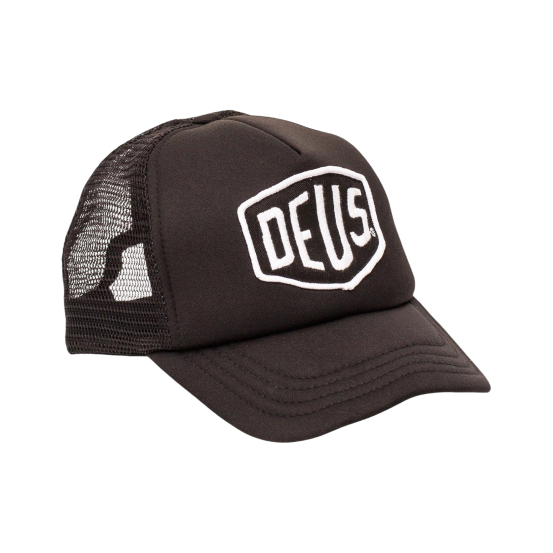 DMS07875-BLW Deus Ex Machina Baylands Trucker Black White