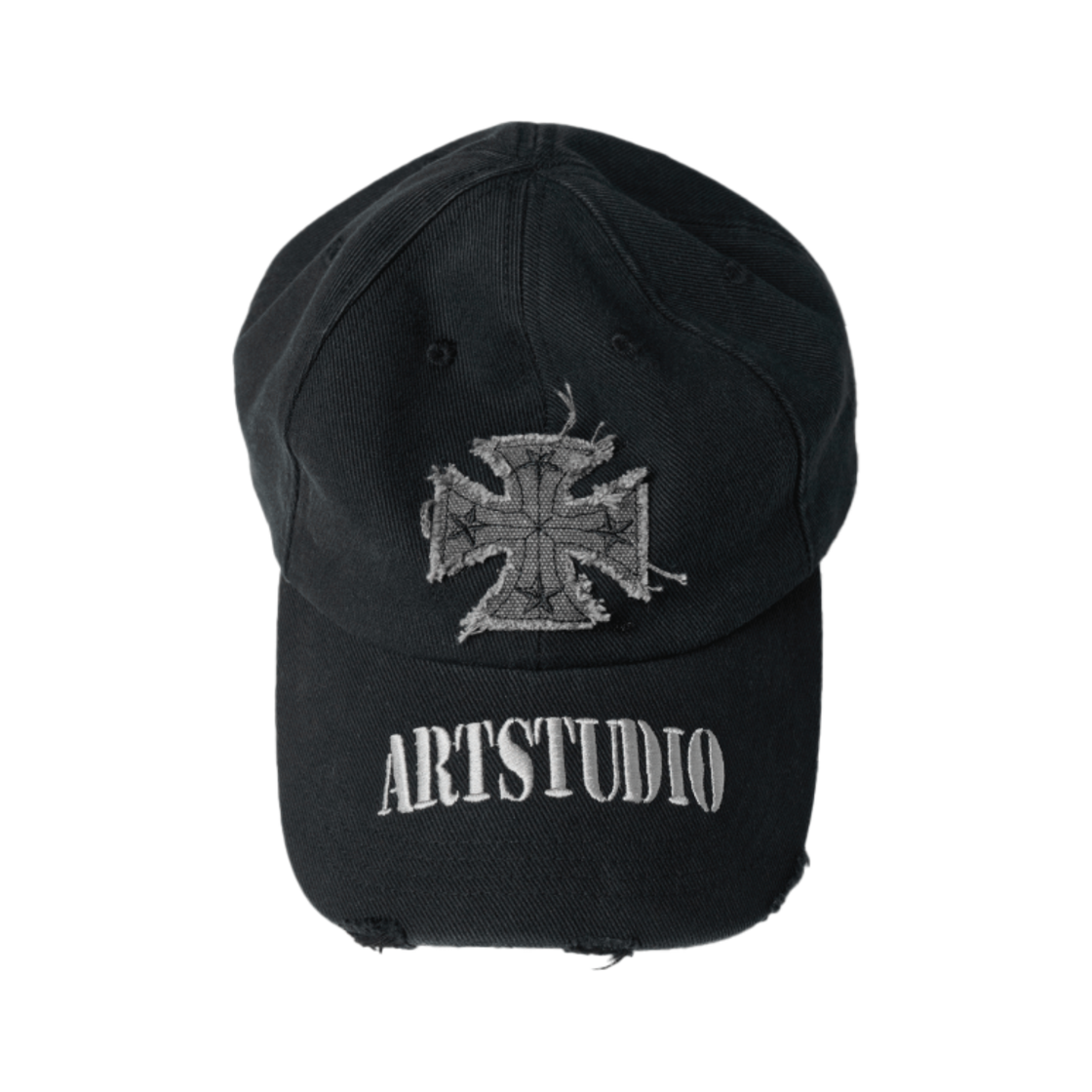 이티씨이 크로스 디스트로이드 캡 블랙(ETCE Cross Destroyed Cap Black)