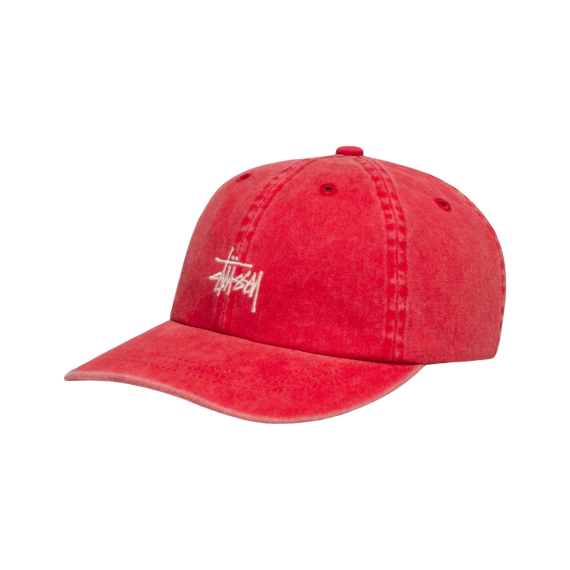 스투시 로우 프로 베이직 워시드 스트랩백 칠리(Stussy Low Pro Basic Washed Strapback Chile) - 2