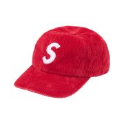 Supreme Corduroy S Logo 6-Panel Bright Red - 24FW