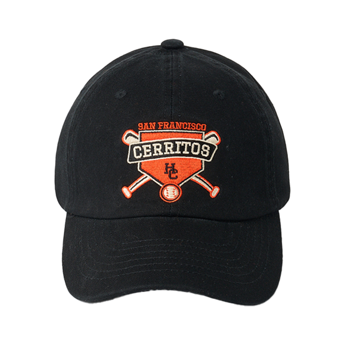 CBBAC133U0_B Hotel Cerritos Bat Ball Cap Black