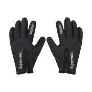 Supreme Windstopper Zip Gloves Black - 24FW