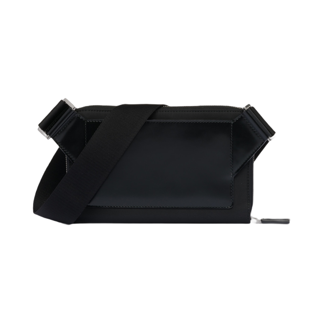 프라다 리나일론 브러쉬드 레더 숄더백 블랙(Prada Re-Nylon Brushed Leather Shoulder Bag Black) - 3