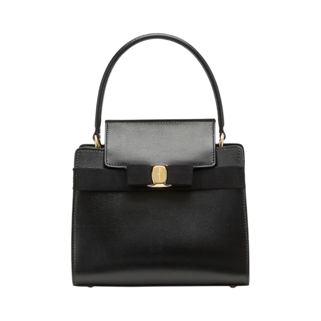 페라가모 스몰 바라 보우 핸드백 블랙(Ferragamo Small Vara Bow Handbag Black) - 1
