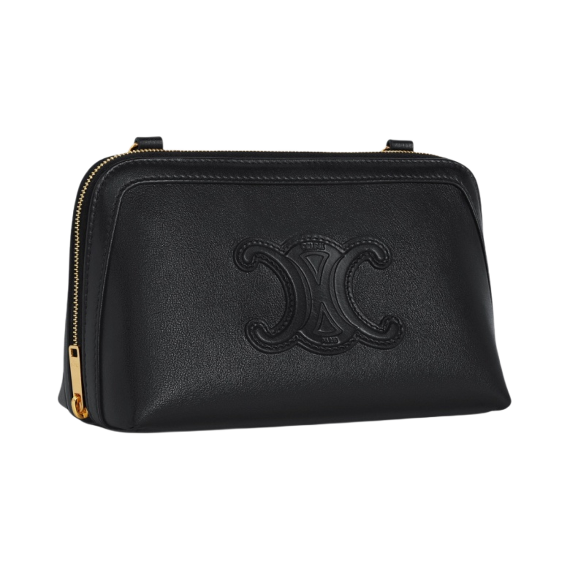셀린느 트리옹프 스무스 카프스킨 체인 클러치 블랙(Celine Clutch on Chain Cuir Triomphe in Smooth Calfskin Black) - 2