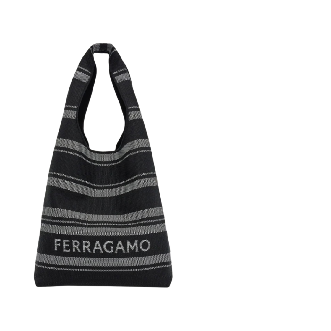 241357-765639 Ferragamo Tote Bag Black Optic White