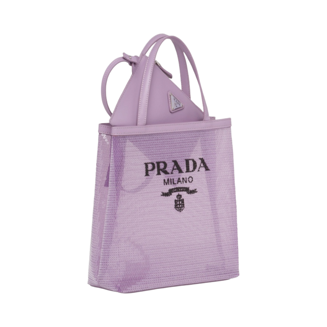 프라다 스몰 세퀸 메쉬 토트백 릴리(Prada Small Sequined Mesh Tote Bag Lily) - 4