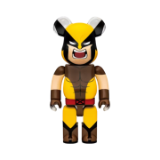 Bearbrick x Marvel X-Men Happy Lottery Wolverine Brown Costume 400%