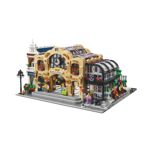 Lego Brick Cross Train Station