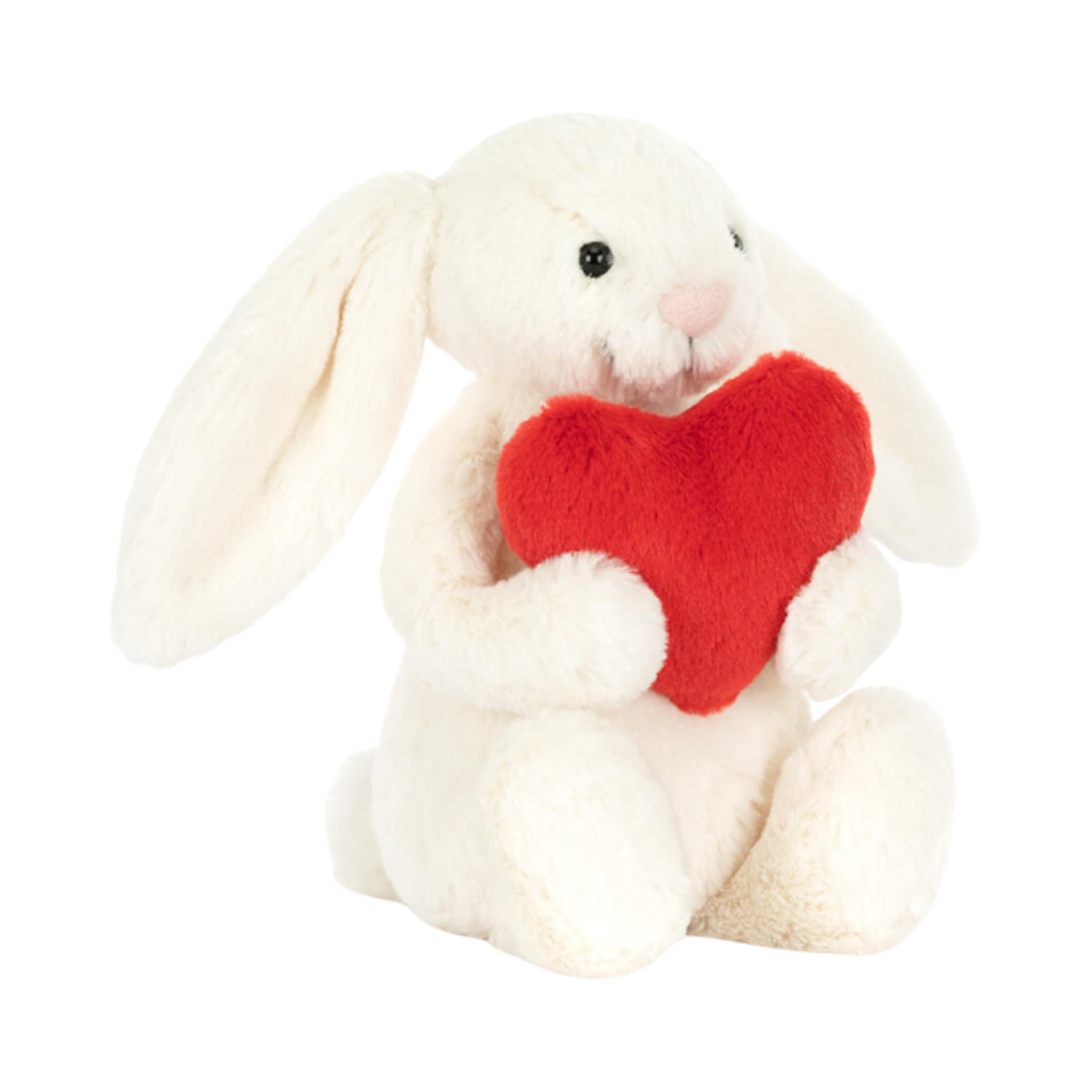 젤리캣 바쉬풀 레드 러브 하트 버니 미디움 크림(Jellycat Bashful Red Love Heart Bunny Medium Cream)