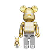 Bearbrick Happy Tokyo Gold Plated 100% & 400% Set