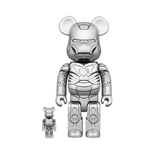 Bearbrick Marvel Iron Man Mark II 100% & 400% Set