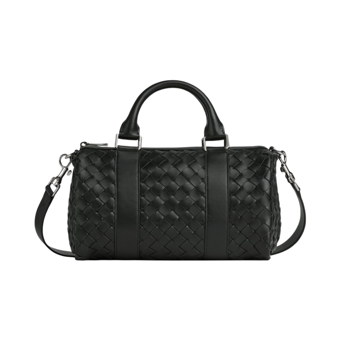 보테가 베네타 미니 인트레치아토 더플백 블랙(Bottega Veneta Mini Intrecciato Duffle Black) - 1