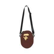 BAPE Ape Head Shoulder Bag Brown