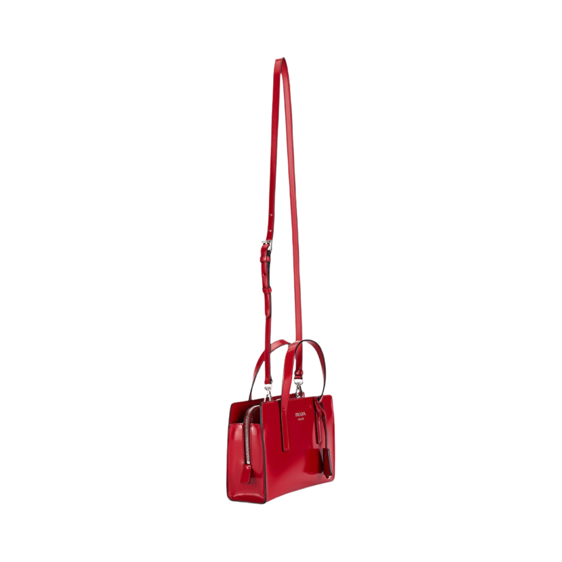 프라다 리에디션 1995 브러쉬드 레더 미니 핸드백 스칼렛(Prada Re-Edition 1995 Brushed Leather Mini Handbag Scarlet) - 4