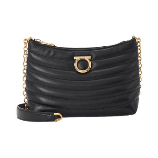Ferragamo Chain Shoulder Bag Black
