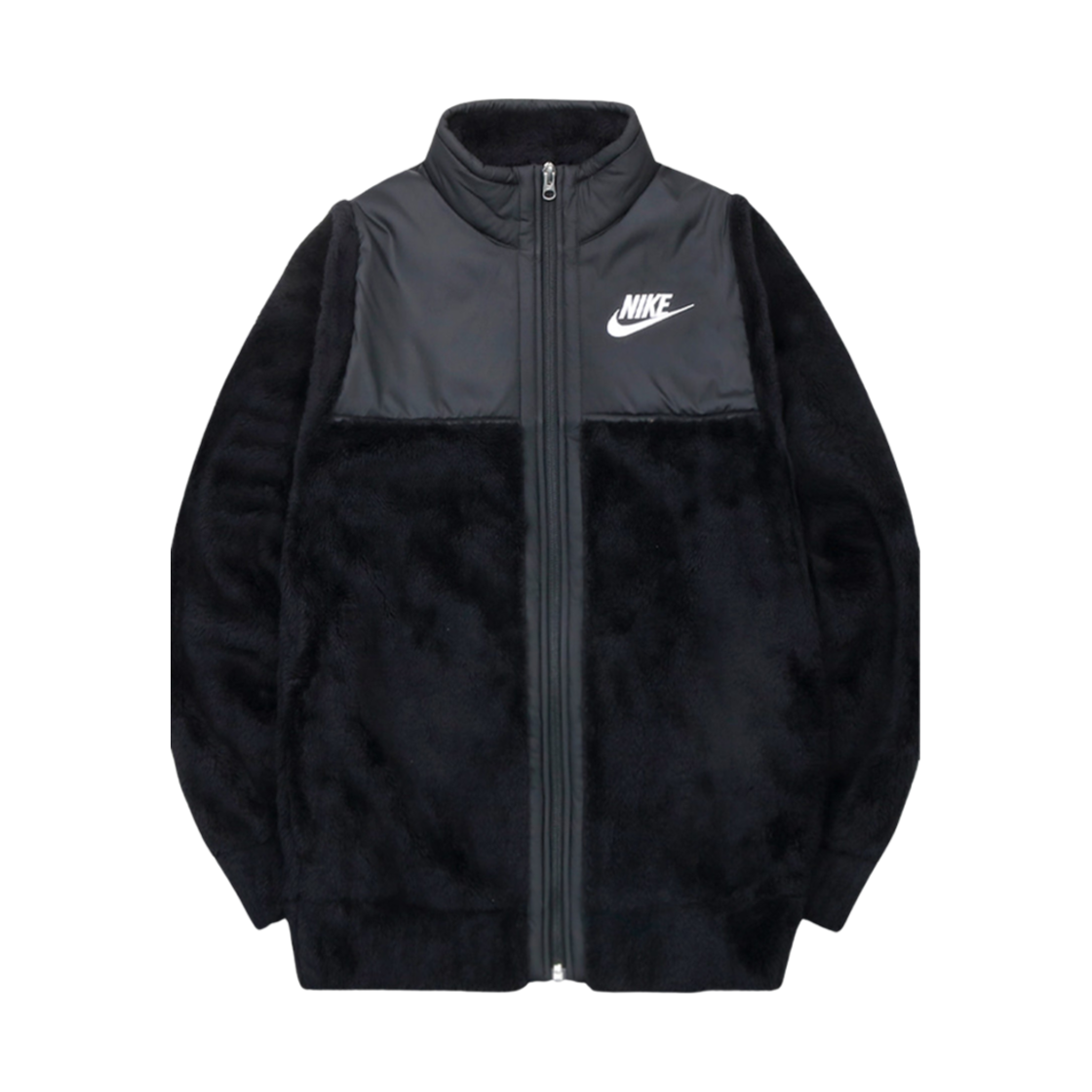 DD5847-010 (W) Nike NSW Plush Futura Jacket Black - Asia