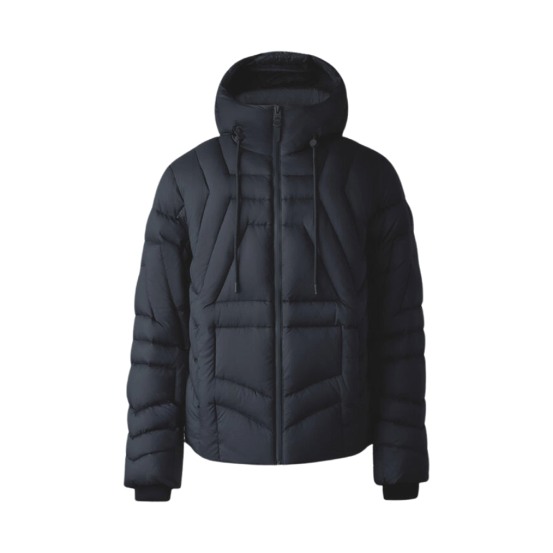 LUKE Mackage Luke Softwash Geometrical Channel Quilted Down Jacket Black