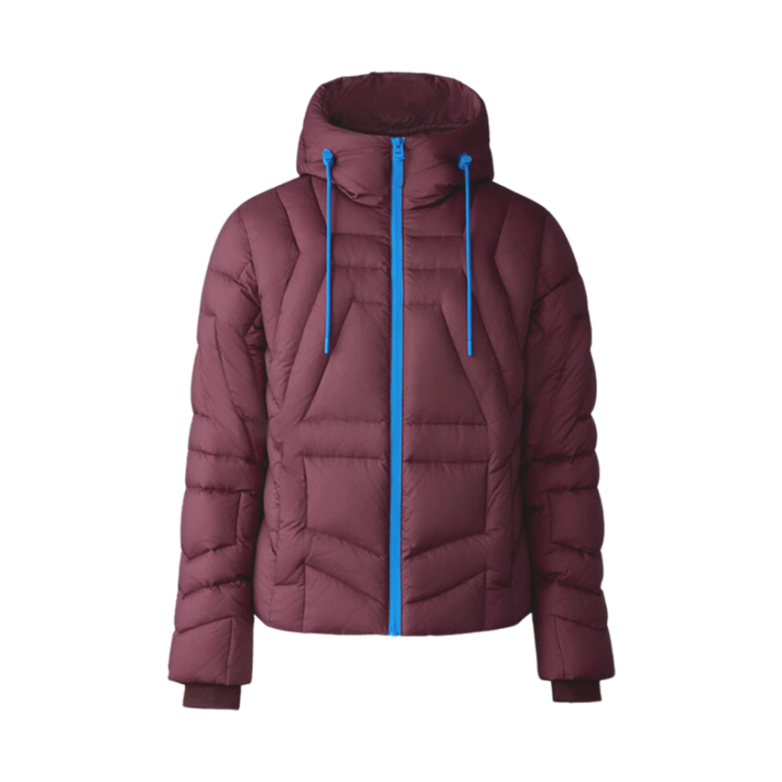 LUKE Mackage Luke Softwash Geometrical Channel Quilted Down Jacket Garnet