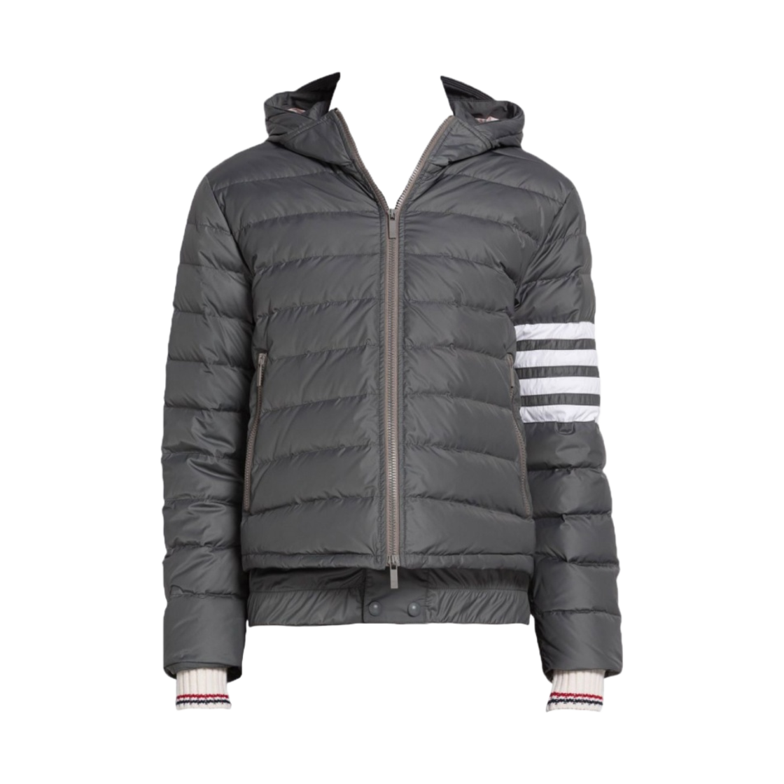 톰브라운 폴리 트윌 다운 필 사선 스키 자켓 그레이(Thom Browne Poly Twill Down Filled 4-Bar Ski Jacket Grey)