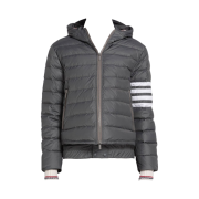 Thom Browne Poly Twill Down Filled 4-Bar Ski Jacket Grey