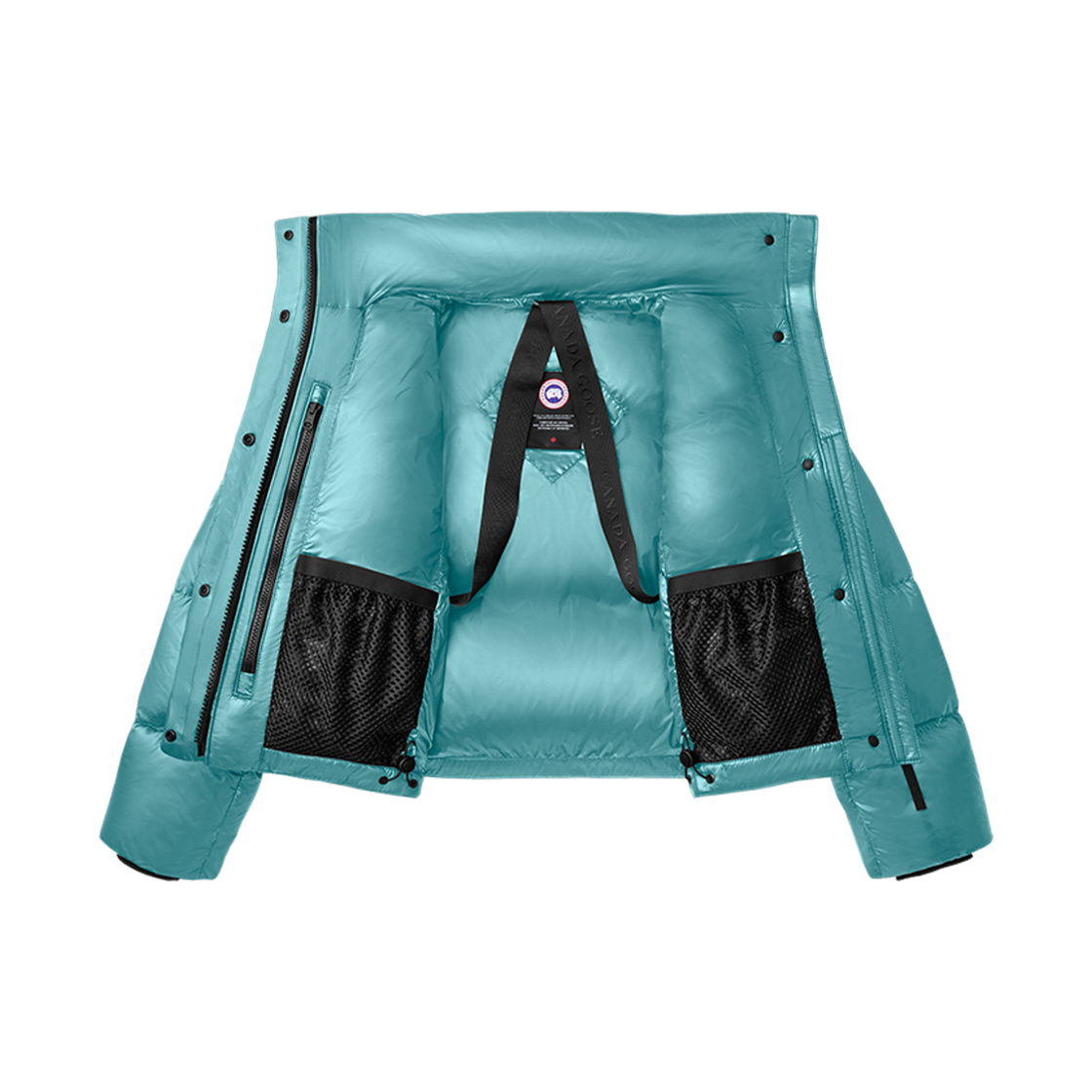 (W) 캐나다 구스 사이프레스 크롭드 퍼퍼 불러바드 블루((W) Canada Goose Cypress Cropped Puffer Boulevard Blue) - 2