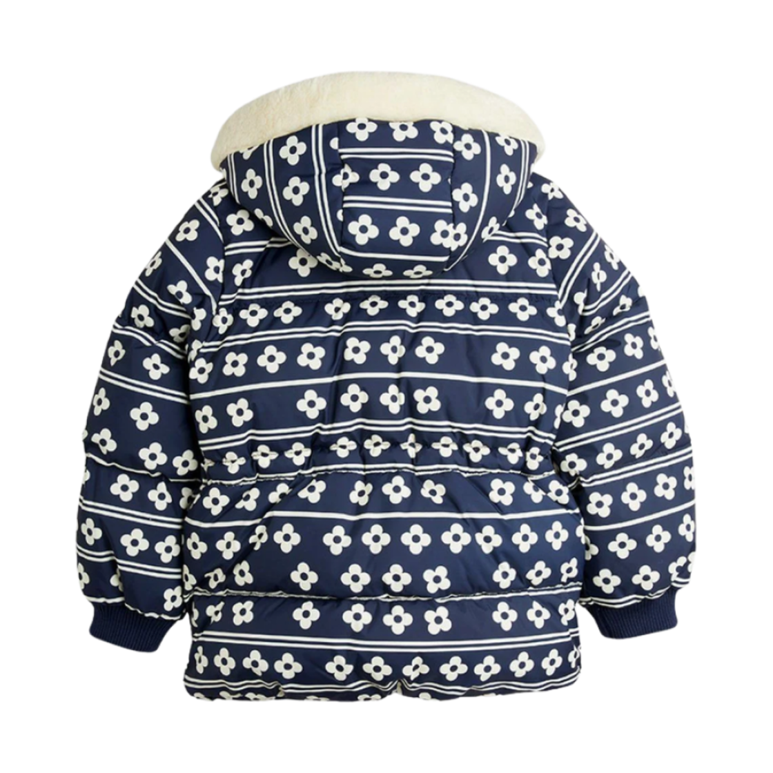 (키즈) 미니 로디니 플라워 푸퍼 자켓 블루((Kids) Mini Rodini Flowers Puffer Jacket Blue) - 2