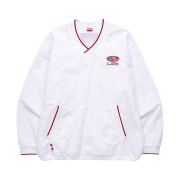 Menasoo Hearttrack Vneck Nylon Anorak Jacket White