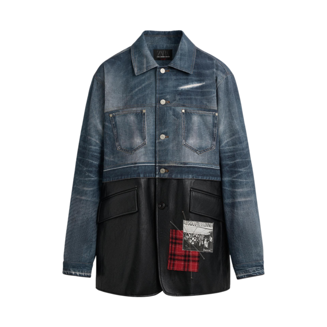 자라 x 앤더슨벨 데님 콤보 점퍼 미디움 블루(Zara x Andersson Bell Denim Combo Jumper Medium Blue)