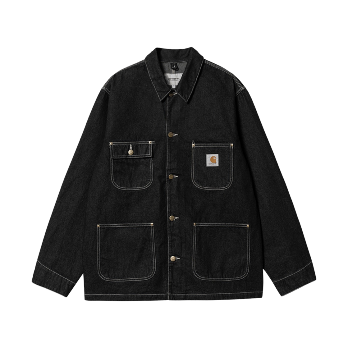 칼하트 WIP 노르코 데님 OG 초어 코트 블랙 원 워시 - 스프링(Carhartt WIP Norco Denim OG Chore Coat Black One Wash - Spring)