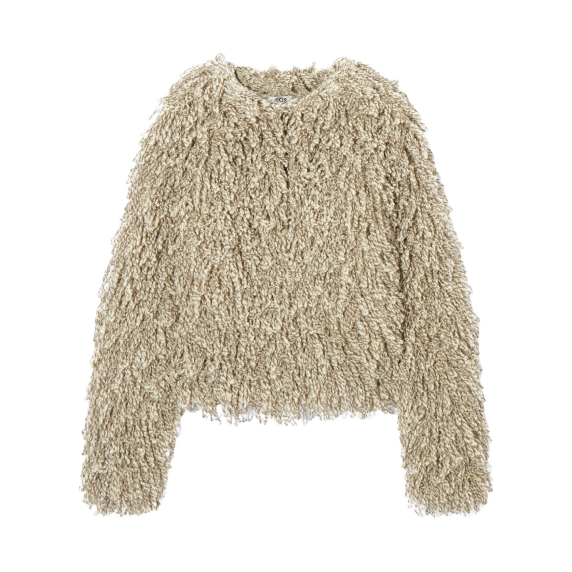 1196182001 (W) COS Loop Knit Wool Jacket Beige