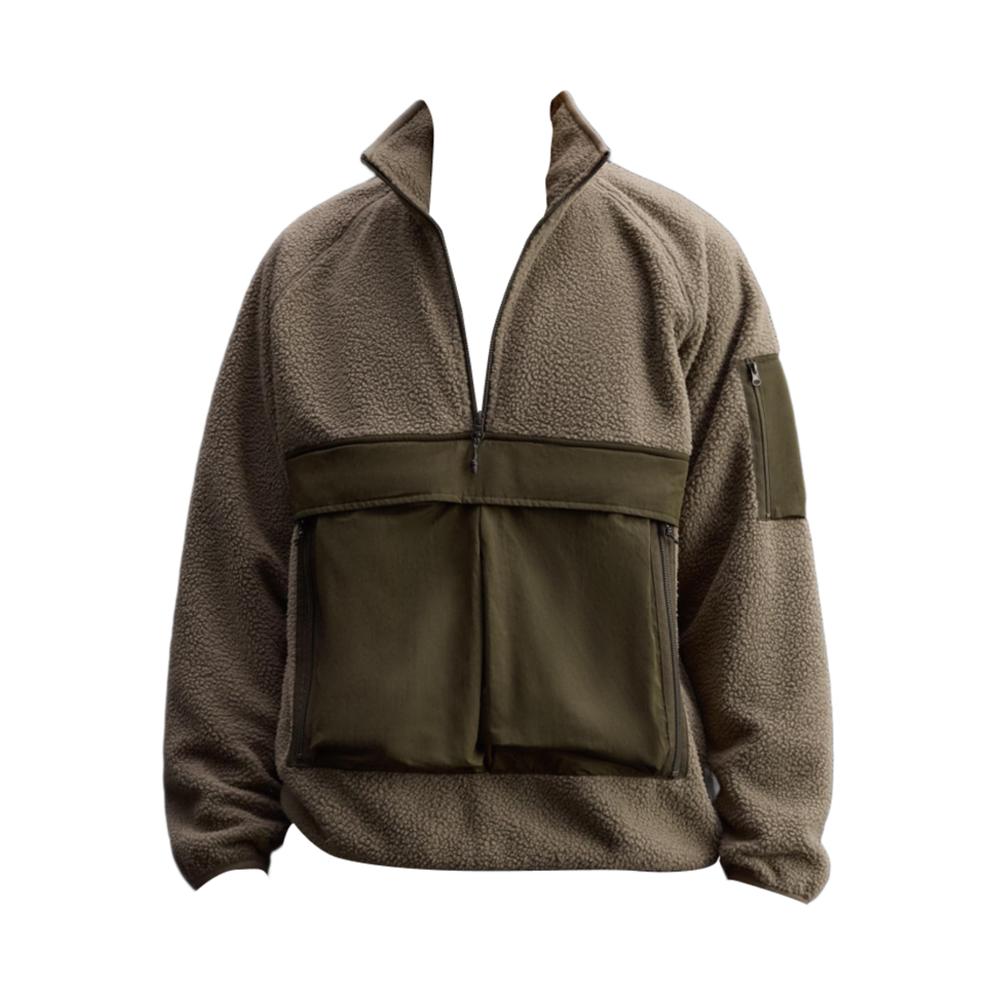 1732/345/054 Zara Helement Kangaroo Jacket Brown Green