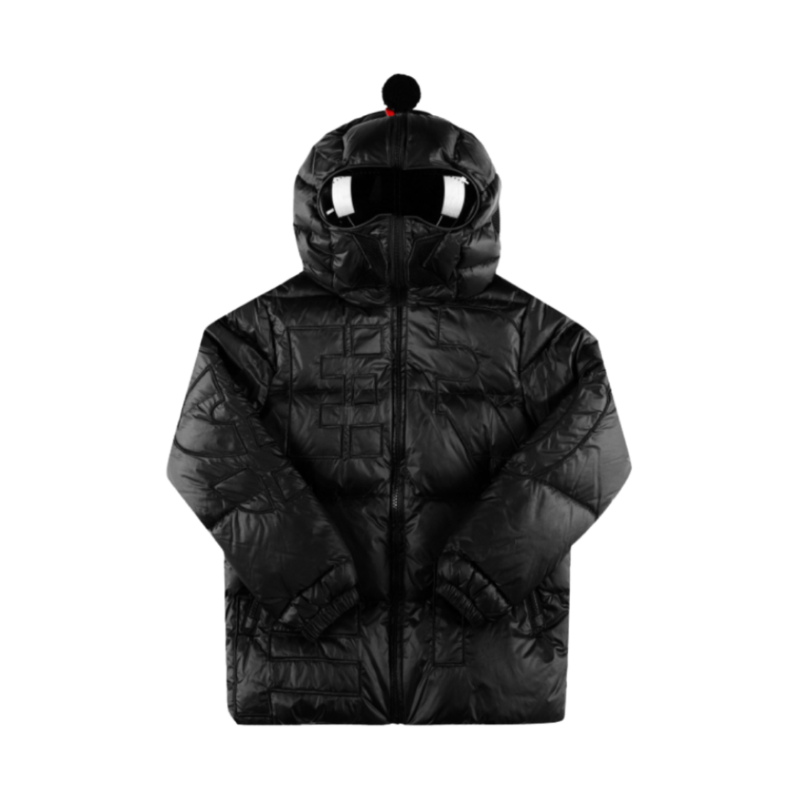 (키즈) AI 라이더스 립스탑 고글 엠브로이드 다운 자켓 블랙((Kids) AI Riders Ripstop Goggle Embroidered Down Jacket Black)