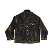 Balenciaga Oversized Denim Jacket Black