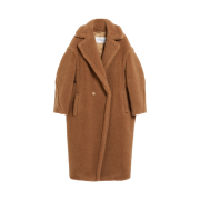 (W) Max Mara Teddy Bear Icon Coat Camel