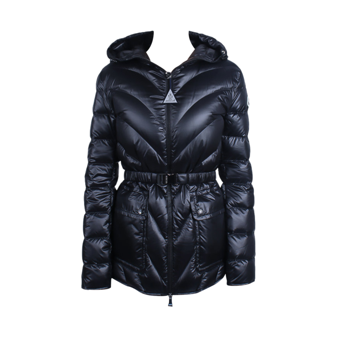 J1-093-1A00068-595ZZ-999 (W) Moncler Argenno Mid-Length Down Jacket Black - 24FW