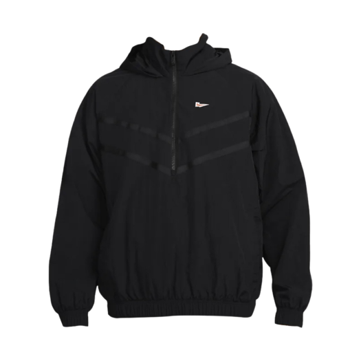 나이키 NSW 윈드러너 하프 집 라인드 후드 자켓 블랙 - 아시아