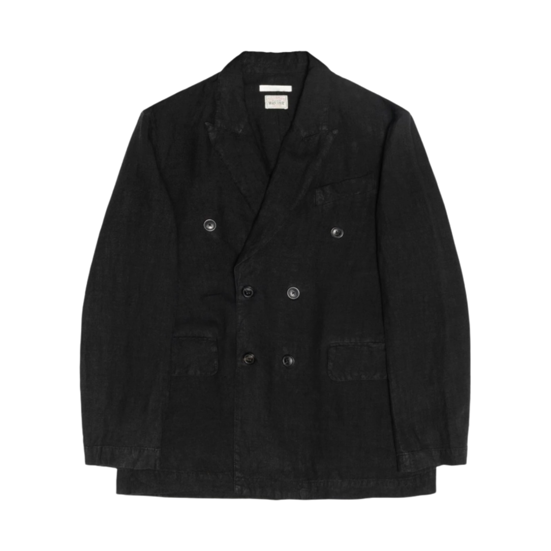 스투시 x 아워레가시 워크샵 언컨스트럭티드 블레이저 오버다이드 블랙 리넨(Stussy x Our Legacy Work Shop Unconstructed Blazer Overdyed Black Linen) - 1