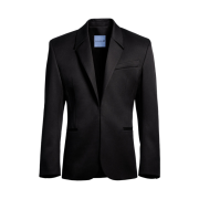 H&M x Mugler Defined Waist Wool Blazer Black