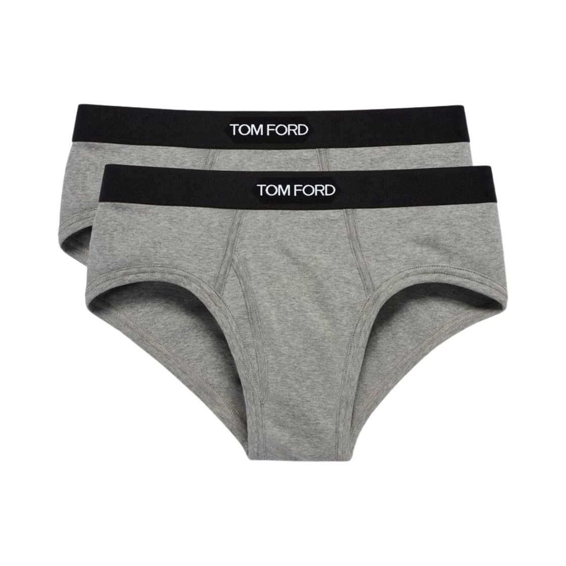 T4XC1-104-020 Tom Ford Cotton Briefs Grey (2 Pack)