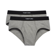 Tom Ford Cotton Briefs Grey (2 Pack)