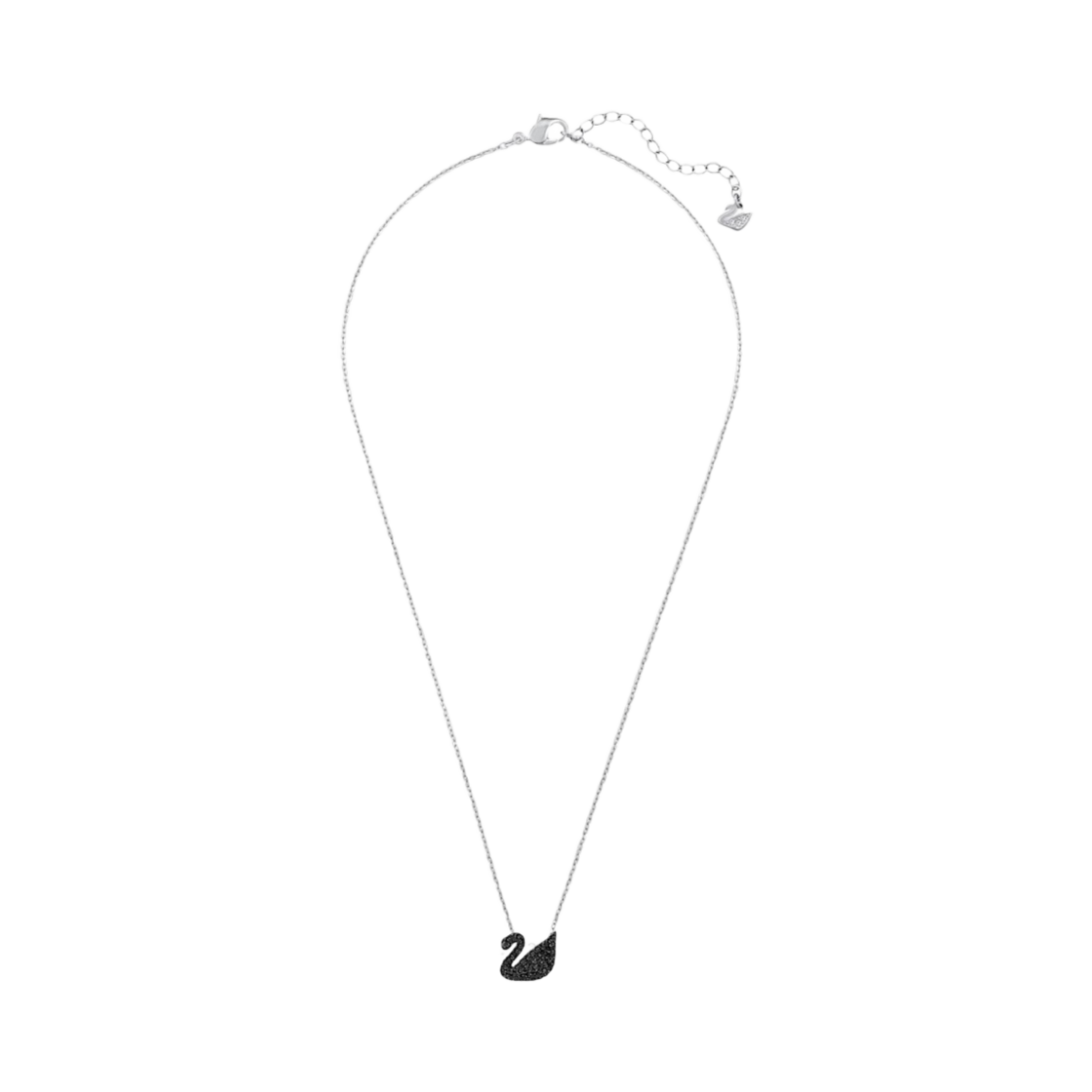(W) 스와로브스키 아이코닉 스완 팬던트 스몰 블랙 로듐 플래팅((W) Swarovski Iconic Swan Pendant Small Black Rhodium Plated)