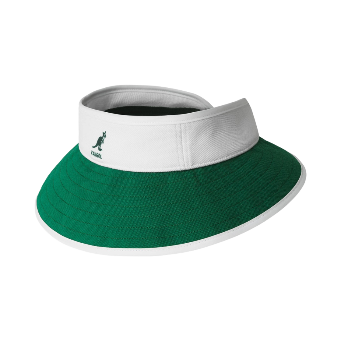 K5383 Kangol Golf Sun Visor White Green
