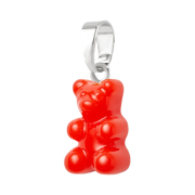 Crystal Haze Nostalgia Bear with Classic Connector Silver Sangria
