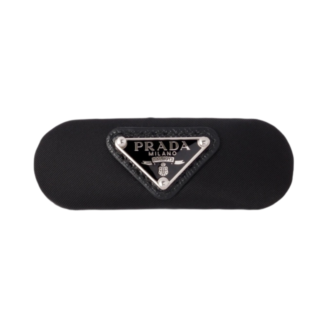 (W) 프라다 리나일론 헤어 클립 블랙((W) Prada Re-Nylon Hair Clip Black)