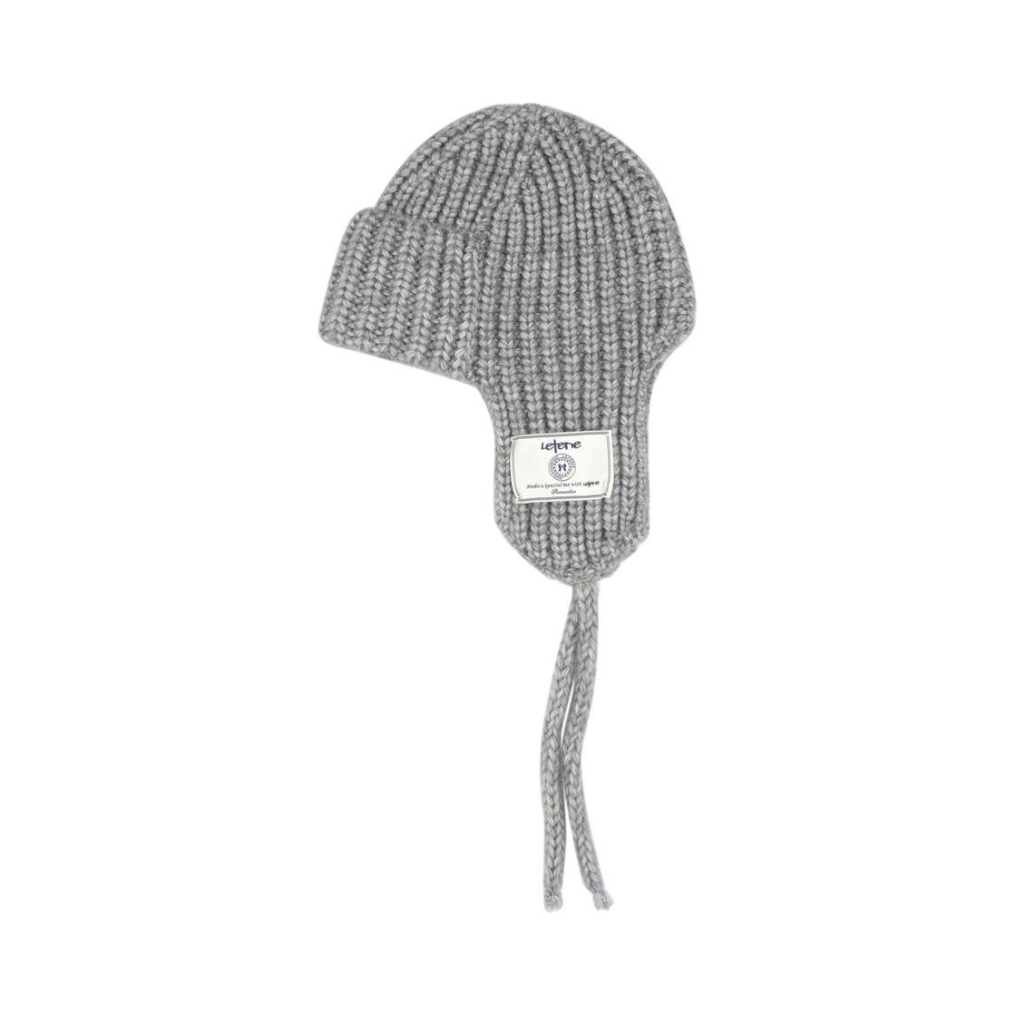 lr24fw48 Leterie Lr Knit Trooper Hat Grey